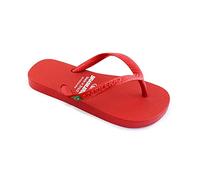 BRASILERAS Tongs Homme Femme Antidérapantes Confortables Chaussures de Plage/Piscine/urbaines Rouge 29/30 EU