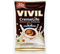 BRASILITOS ESPRESSO CremeLife - Bonbons au goût intense de café sans sucre - Compatible avec Vivil - 90g