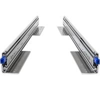 BRASOM Glissières de tiroir à montage au sol - Tiroir lourd de 700 mm, 250 kg, 28 pouces, Heavy Duty, verrouillage des rails de tiroir, roulements à billes, gauche et droite