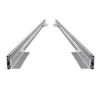 BRASOM Glissières de tiroir avec support de tiroir - Tiroir lourd 2 pièces, 1500mm, 250kg, 60 pouces, Système de glissière de tiroir Heavy Duty, roulements à billes