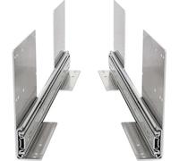 BRASOM Glissières de tiroir - Coulisses pour tiroir 700 mm, 250 kg, 71 cm, avec montage au sol, système de coulisses pour tiroir robuste, roulement à billes, gauche et droite