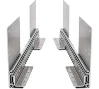 BRASOM Glissières de tiroir - Tiroirs coulissants 500 mm, 250 kg, 20 pouces, avec montage au sol et supports de tiroir, système de coulisses de tiroir robuste, roulement à billes, gauche et droite