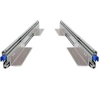 BRASOM Rails coulissants, avec support de tiroir, pour charges lourdes, 1500 mm, 250 kg, 60 pouces, système de rail de tiroir, roulement à billes, gauche et droite