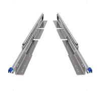 BRASOM Rails coulissants, pour charges lourdes, 1500 mm, 250 kg, 60 pouces, avec montage au sol et supports de tiroir, usage intensif, système de rail de tiroir avec verrouillage/déverrouillage