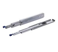 BRASOM - Rails coulissants pour charges lourdes, 250 kg - 1100 mm, 44 pouces, haute résistance, système de rail de tiroirs avec verrouillage, roulement à billes, gauche et droite