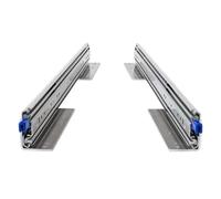 BRASOM - Rails coulissants pour montage au sol - Charge lourde 1000 mm, 250 kg, 1000 mm, 1000 mm, 100 kg, Heavy Duty, système de rail de tiroir, roulement à billes, gauche et droite