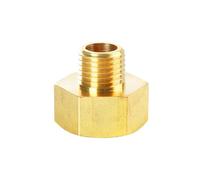 Brass 1/8" 1/4" 3/8" 1/2" Female To Male Threaded Hex Bushing Reducer Copper Pipe Fitting Water Gas Coupler(3I8 X 3I8) Plumbing Fittings