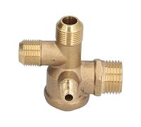 Brass 4 Way Check Valve | Compressor Valve Replacement | Oxidation - Tolerant for Pressure Vessels/Piston Pumps | High - Strength Brass (10 * 16 * 16 * 20.5mm)