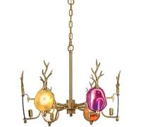 Brass Antler Chandelier G9 Hanging Modern Pendant Light Semi Flush Mount Adjustable Ceiling Light,pour escalier d'entrée
