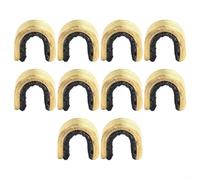 Brass Arrow Nocks 10 Pcs Rubber Liner Small Medium | 5 sets included, 10 nocks total, brass outer shell, rubberized liner, protects bow string serving
