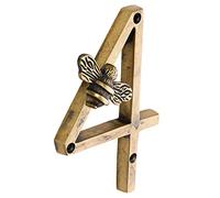 Brass bee Numéro de maison patrimoniale avec motif abeille | Plaques de numéros de panneaux de porte modernes de 5 pouces | Numéros d'adresse du domicile (4)