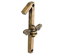 Brass bee Numéro de maison patrimoniale avec motif abeille | Plaques de numéros de panneaux de porte modernes de 5 pouces | Numéros d'adresse du domicile (1)