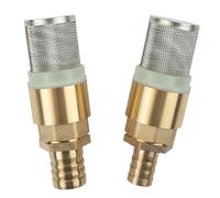 Brass Check Valve 3/4" And 1" Suction Strainer Foot Valve Kit Hose Connection Adapter For Stop Water/Control Water Flow(DIA19mm)