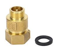 Brass Check Valve DN15x20 | 1 - Way Backflow Prevention for Water Pipes | Swing Type Valve for Water Meters/Home Plumbing/Low Pressure Systems | 1.6MPa Threaded Connection