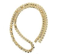 Brass Decorative Chain | Electroplated Gold DIY Craft Supplies for Clothing/Shoes/Wedding Dresses | 8mm & 12mm Styles, Fade - Sewing Embellishment (12mm golden bun chain)