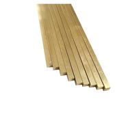 Brass Flat Bar Stock Barre carrée en laiton de 500 mm long, tige plate solide 1 x 1/1,5,5/2 2/2, 2,5/3 3/4 4/5 5/6 6/7 7/8 8/9 9/10 10 à 19(1.5x1.5x500 mm 4Pcs)