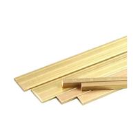 Brass Flat Bar Stock Longueur 500 mm Barre plate en laiton Épaisseur de bande 2 3,0 4 5 6 8 Plaques métalliques solides cuivre pur Matériau(Thickness 5mm,10x500mm)