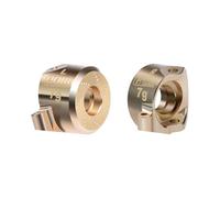 Brass Front Steering Blocks Weights 7g X 2Pcs Steering Knuckles For Axial 1:30 SCX30 Ford Bronco AXI-2048 / SCX30 Jeep Wrangler AXI-2261 Rock Crawler Upgrades