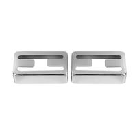 Brass Guitar Pickup Cover for Humbucker | H Hole Design for Easy Installation | Electric Guitar Replacement Part for Enhanced Sound | 2 Pcs Set, High Hardness (Argent)