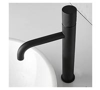 Brass Hot and Cold Black Brush Gold Basin Bathroom Faucet Sink Tap