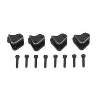 Brass Link Mount RC Crawler Heavy Duty Black Coating Axle Weight Upgrade Kit for SCX10 II AR44 RC Car Performance Enhancement