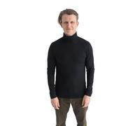 Brass Monkeys - 100 % pure laine mérinos - Col roulé à manches longues pour homme - Fabriqué en Nouvelle-Zélande - Col roulé Skivvy - Chaleur naturelle et éthique - Noir, Noir , L