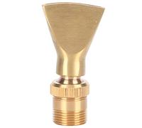Brass Narrow Fan Jet Water Fountain Nozzle | Adjustable Pond Sprinkler for Garden/Amusement Parks/Museums | Non - Corrosive & Hard - Wearing (4 Points Inner Thread + 6 Points Outer Thread)