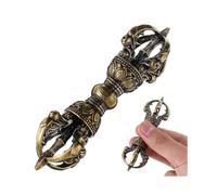 Brass Pestle Vajra Dharma Craft Ornament Retro Buddhism Dorje Tibetan Decoration Phurba Home Decor Dorge Bronze Hand Crafted New Arrival