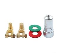 Brass pour battery Terminal Connector pour sae to JIS pour top Post | pour premium brass build, rust resistant, pour sae to JIS fit, positive negative included, post design