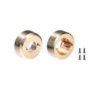 Brass Rear Hubs Weights 5g x 2Pcs For Axial 1:30 SCX30 Ford Bronco AXI-2048 / SCX30 Jeep Wrangler AXI-2261 Rock Crawler Upgrades