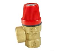 Brass Safety Valve 1/2" 3 Bar for Solar Water Heater(C) | Prevents pour system bursts, auto releases excess pressure, fits 1/2" pipes, 3 bar limit, solar compatible
