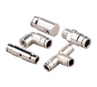 Brass Slip Connectors, 1/8in Misting Fittings, Leak-Proof Brass Connectors