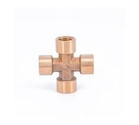 Brass Splitter Cross 4 Way Pipe Fitting DN8 1/4" Female Adapter Connector Coupling