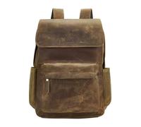 BRASS TACKS Leathercraft Sac à dos Hommes en cuir véritable vintage fait a la main complet, cheval fou en cuir véritable