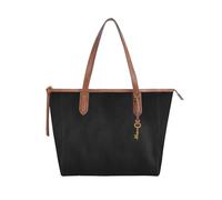 BRASS TACKS Leathercraft Sac fourre-tout en cuir pour femme - Grande capacité de 16 l - Sac à main de voyage pour femme - Noir et marron