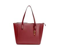 BRASS TACKS Leathercraft Sac fourre-tout pour femme de grande capacité avec fermeture éclair - Rouge, rouge piment, 13.2"L x 12.4"H x5.5"W