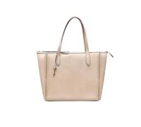 BRASS TACKS Leathercraft Sac fourre-tout pour femme de grande capacité avec fermeture éclair - Sac à main et sac à bandoulière - Doré, Or nacré, 13.2" L x 12.4" H x5.5 W