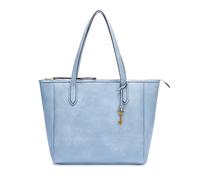 BRASS TACKS Leathercraft Sacs à main fourre-tout pour femme de grande capacité en cuir synthétique Bleu, bleu, 13.2" L x 12.4" H x5.5 W