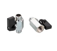 Brass Tap Mini Ball Valve, Shut Off Valve, BSP Threaded, Male to Female, 1/8 ", 1/4", 3/8 ", 1/2"(1/2",Female to female)