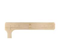 Brass Vernier Caliper 0-100mm | Exact Jewelry Measuring Tool for Medallions/Jade/Olive Nuts | Single Scale Ruler with Clear Markings