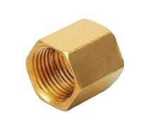 Brass Water Pipe Fitting Cover Raccord de tuyau for eau, carburant, gaz, filetage femelle, raccord hexagonal, 1/8", 1/4", 3/8", 1/2", 3/4"(1-8)