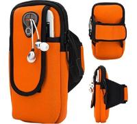 Brassard ajustable à velcro pour la course, sac bandoulière, pochette universelle résistante à l'eau, poches polyvalentes à double fermeture