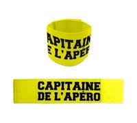 Brassard capitaine de l'apéro - Jaune - Taille Unique