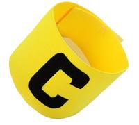 Brassard de capitaine de football amélioré - Brassard élastique antidérapant avec badge C, enveloppe réglable en nylon pour le football, le basket-ball et les sports d'équipe, design durable