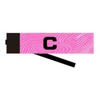 Brassard de Capitaine Personnalisable avec Texte ou Logo, Bande scratch Ajustable pour Football, Qualité Durable pour Adultes et Enfants (Rose vif)