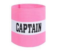 Brassard de capitaine unisexe, réglable et élastique, brassard de capitaine de football, accessoire de sport pour adultes, jeunes (rose, blanc)