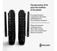 Brassard de compression à air Hyper Cap | 6 compartiments | compression douce à intensive | env. 55 dB
