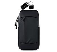 Brassard de course - Bracelet de sport réglable - Bracelet mobile | Course avec écouteurs | Avec sac pour écouteurs | Sac d'entraînement universel étanche à double poche - Sac de ceinture pour l'éveil
