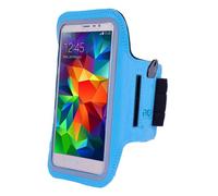 Brassard de Course en néoprène, Universel, téléphones Portables jusqu'à 4", Bleu réfléchissant