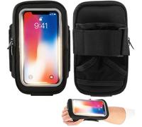Brassard de Course pour téléphone, Brassard Sport réglable réfléchissant pour Poignet et Avant-Bras, Compatible Smartphones Jusqu’à 7 Pouces, Support Universel avec Trou pour câble d’écouteurs
